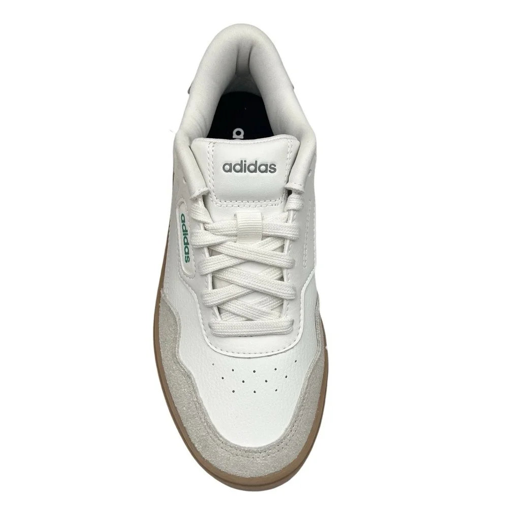 Adidas Park Street 2.0 Mens Youth Boys Retro Style Shoes White/Court Green/Gum